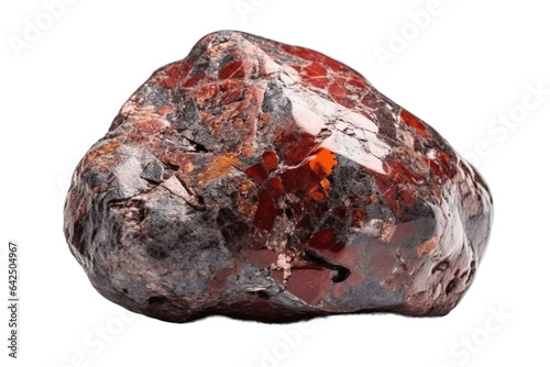 Painite rare precious natural geological stone on a transparent background, png. AI generated.