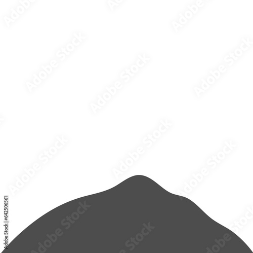 Foggy Mountains Silhouette