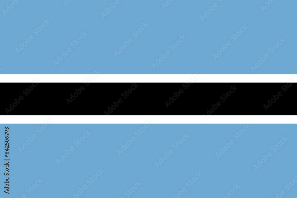 Fototapeta premium Flag of Botswana