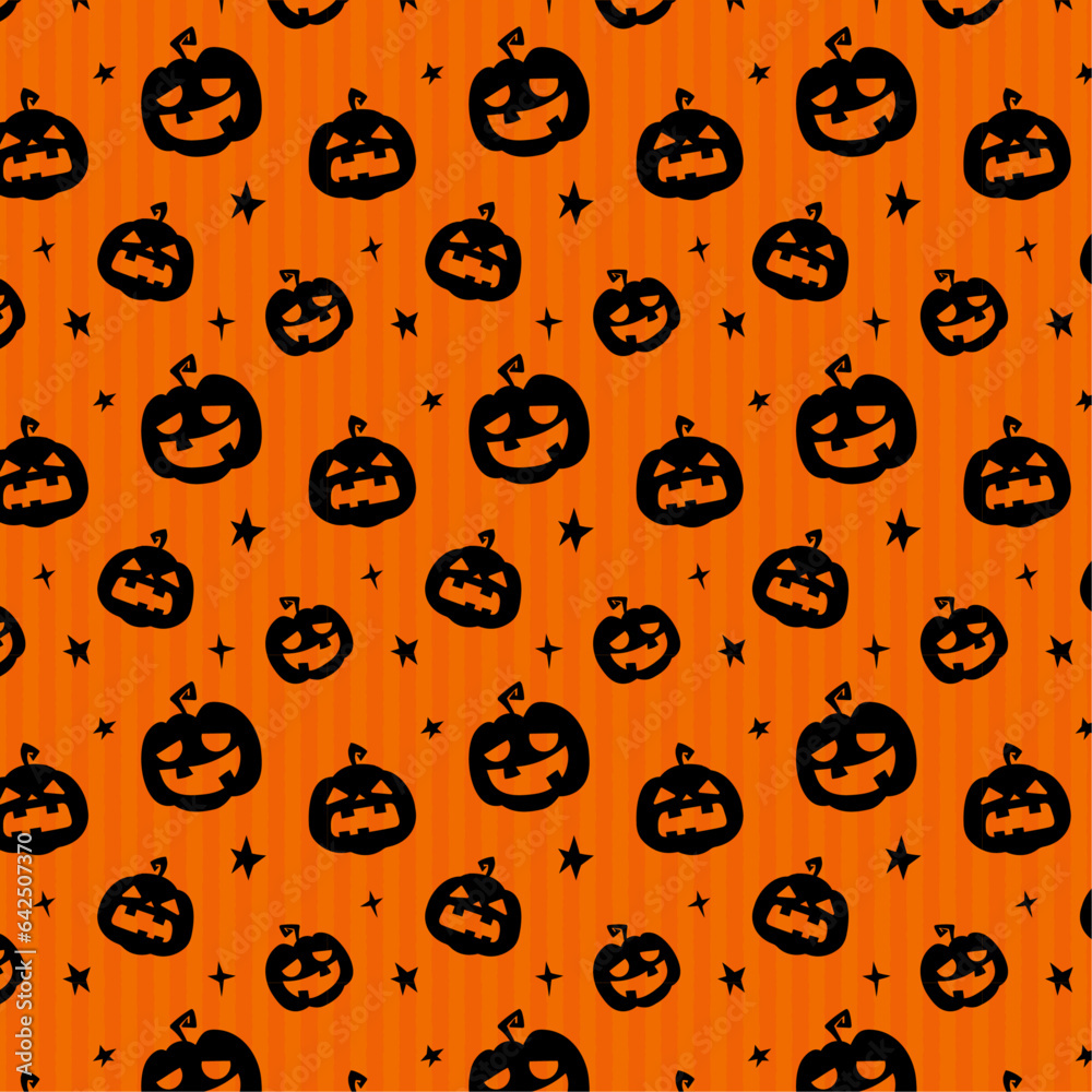 seamless pattern of halloween pumpkins seamless pattern of halloween pumpkins