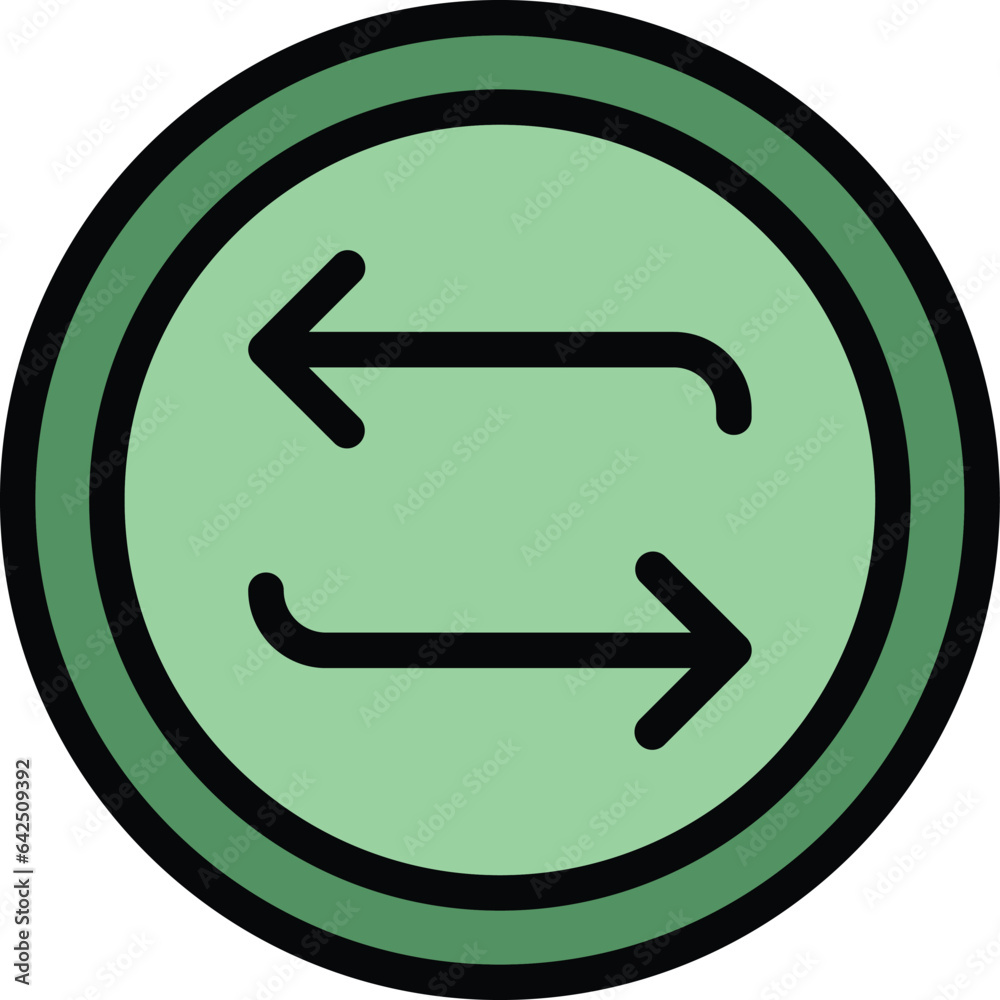 Recycle cover shoe icon outline vector. Boot protect. Suit medical color flat Recycle cover shoe icon outline vector. Boot protect. Suit medical color flat