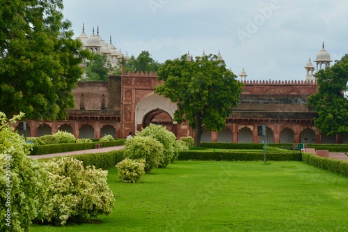 Garden at Agra Fort photo