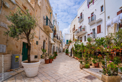 Polignano a Mare street view in Italy photo