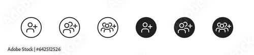 Add new user, users icon. Team work symbol. Vector EPS 10