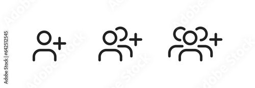 Add new user, users icon. Team work symbol. Vector EPS 10