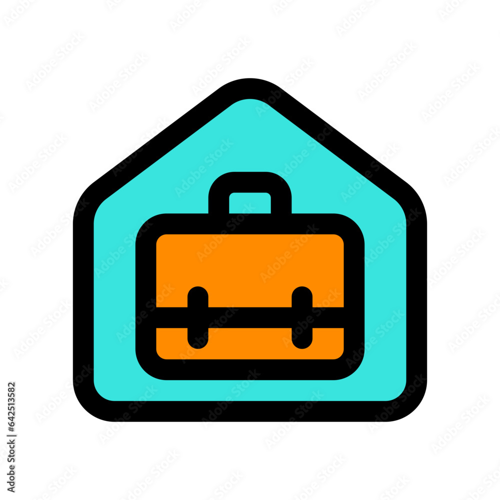 Editable remote work, briefcase, portfolio, experience vector icon. Job, profession, freelance. Part of a big icon set family. Perfect for web and app interfaces, presentations, infographics, etc