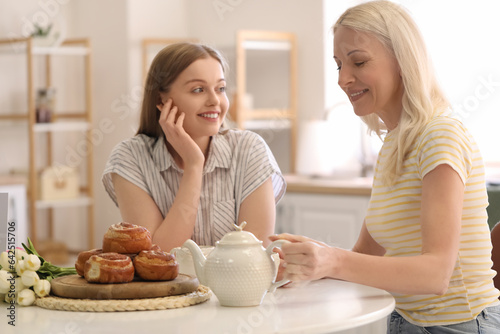 Mature woman with her daugh...