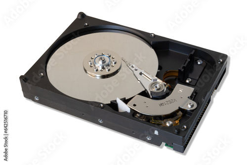 hard disk drive inside isolated