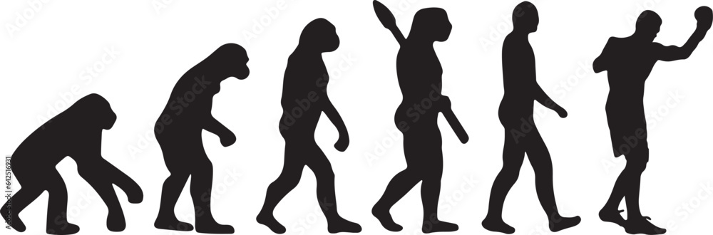 Evolution Boxing Vector Evolution Boxing Vector