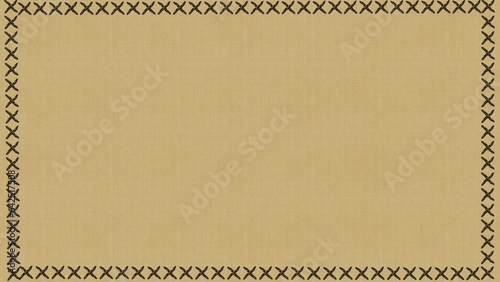 Fabric texture background with cross stitch