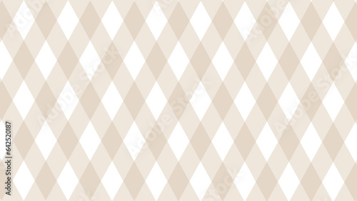 Diagonal beige checkered in the white background