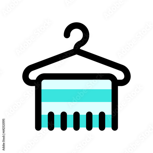 Editable towel hanger vector icon. Wellness, spa, relaxation. Part of a big icon set family. Perfect for web and app interfaces, presentations, infographics, etc