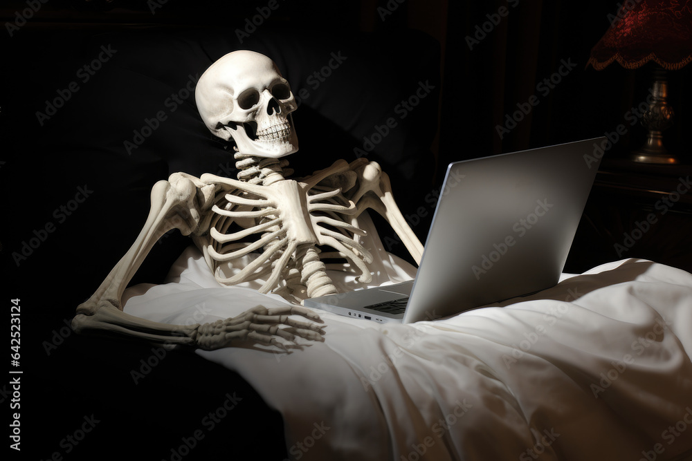 Skeleton As Hacker Skeleton As Hacker