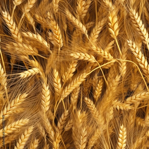 Seamless texture of ears of wheat