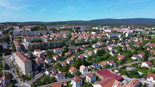 view aerial of the city photo