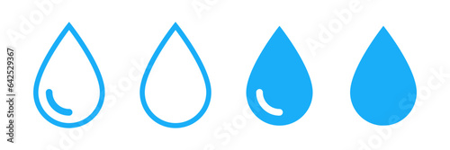 Water drop icon set