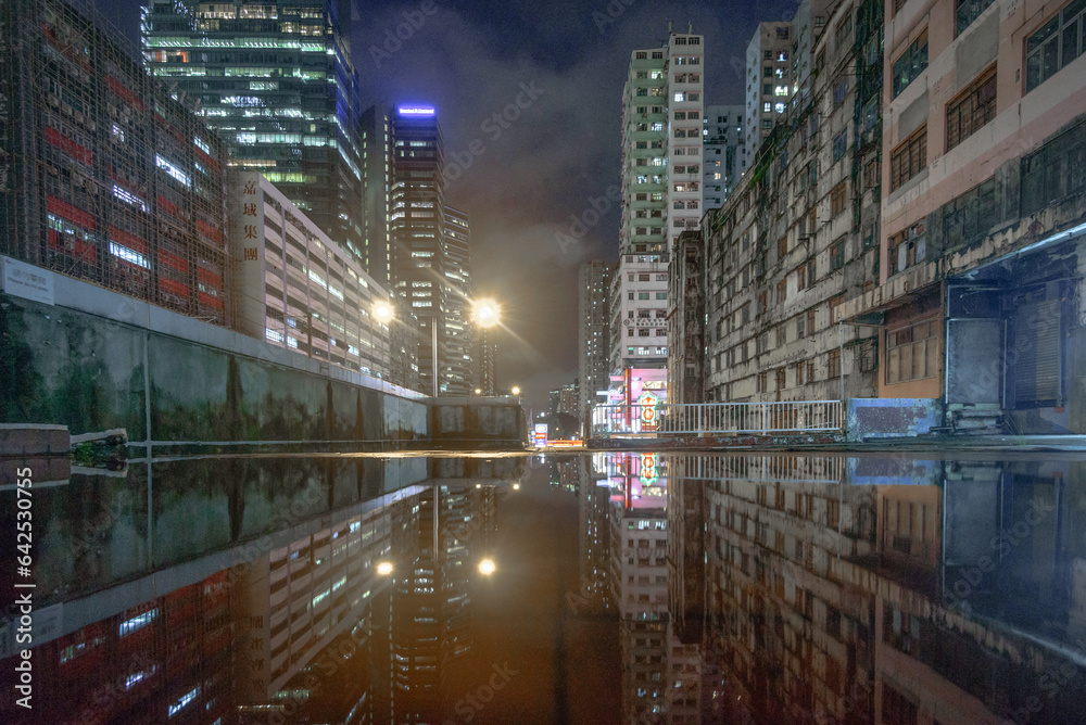 city canal at night city canal at night