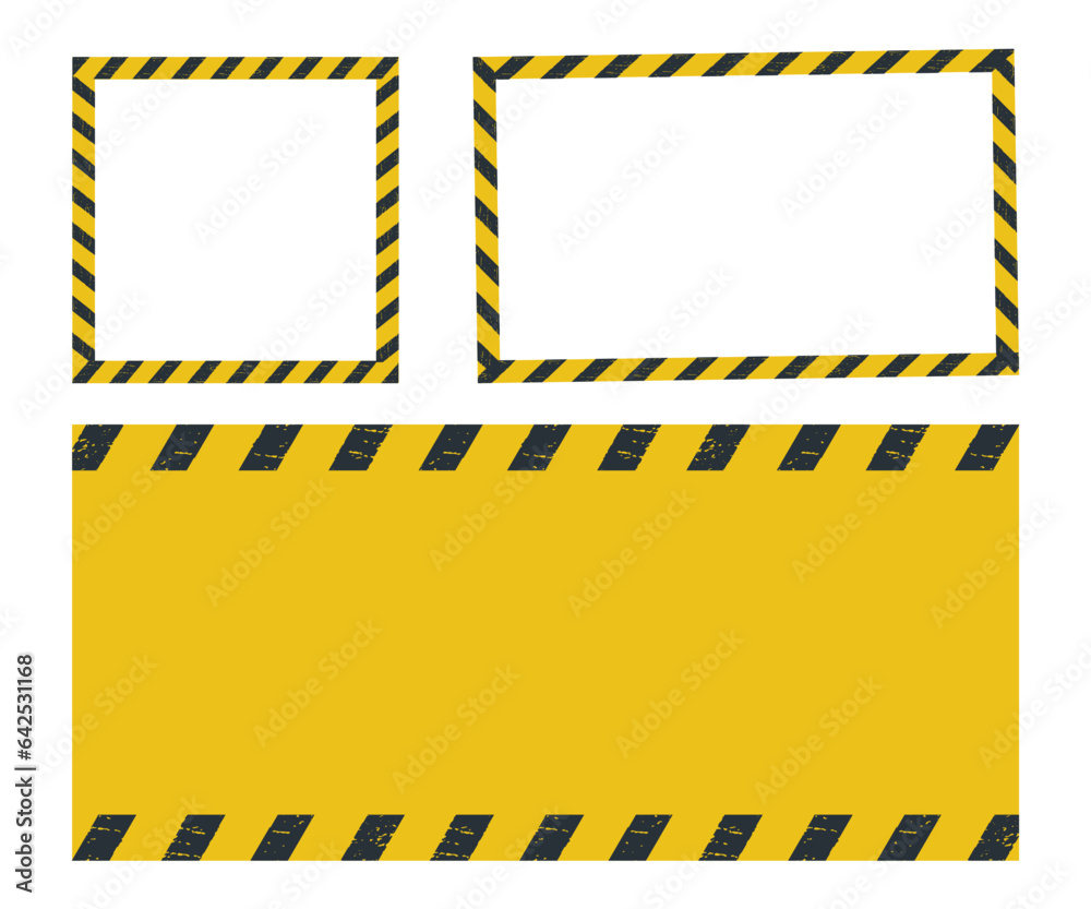 Blank warning Caution tape Black and yellow line striped. Blank Warning ...