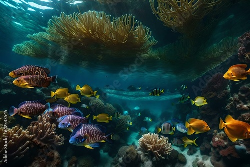 Marvelous underwater sea life