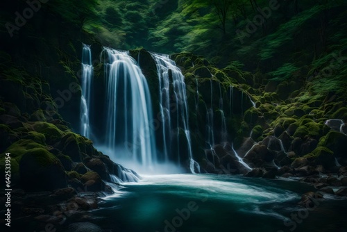 Shirafuji Waterfall in Ashoro-cho, Hokkaido, Japan © Muhammad