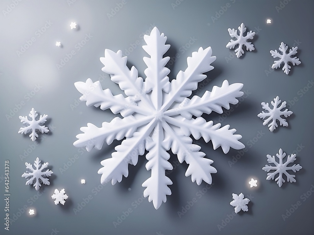 white snow flakes mockup. white snow flakes mockup.