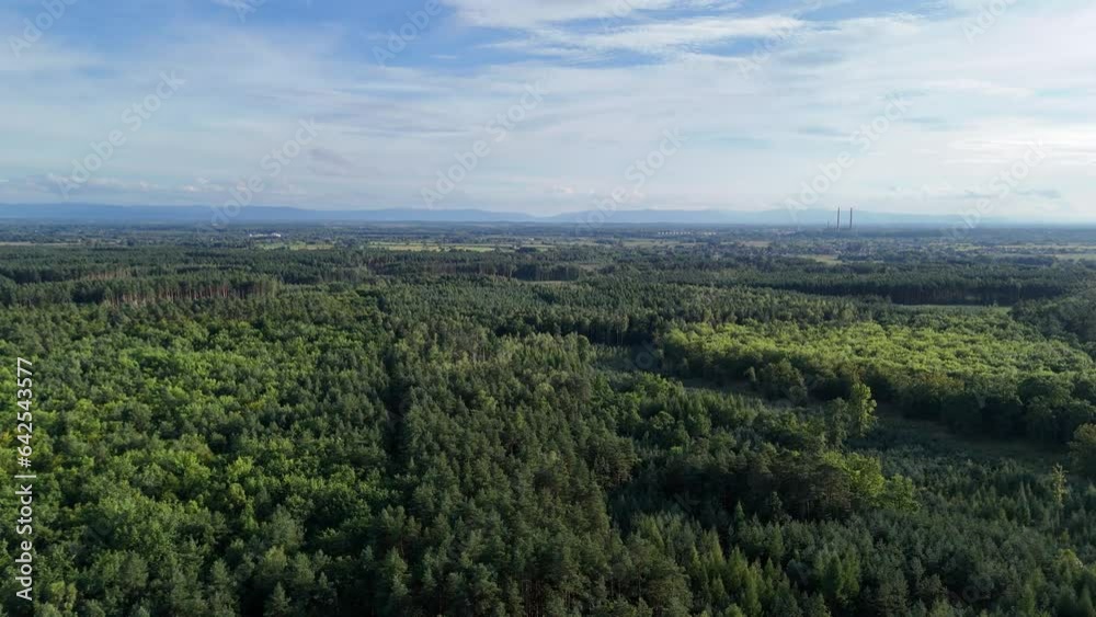 Lesser Poland Voivodeship. Aerial view of village near Krakow, southern Poland. Lesser Poland Voivodeship. Aerial view of village near Krakow, southern Poland.