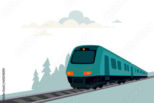 train on the railway