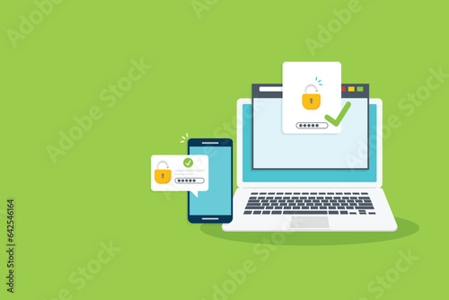 Two Factor Authentication , Multi-Factor Authentication Security Concept	