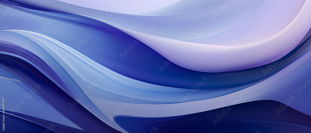Obraz premium Niebieskie tło - gradientowe warstwy, kształty nieregularne, fale.