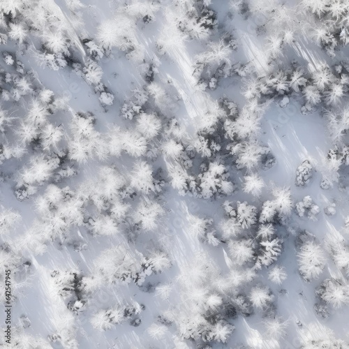 Seamless texture of winter forest