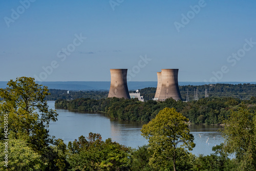 The Susquehanna River and Three Mile sland on a Summer Afternoon, Pennsylvania USA