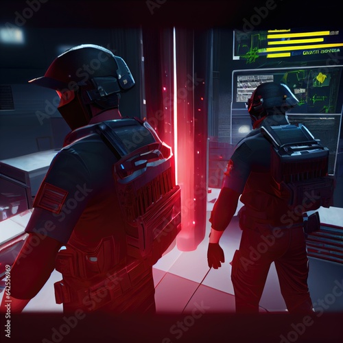 Dangerous Cyber Attack on Law Enforcement: Police, SWAT, and Agents Fight Back Against CSGO DDoS Assault in Red-Hued Chaos photo