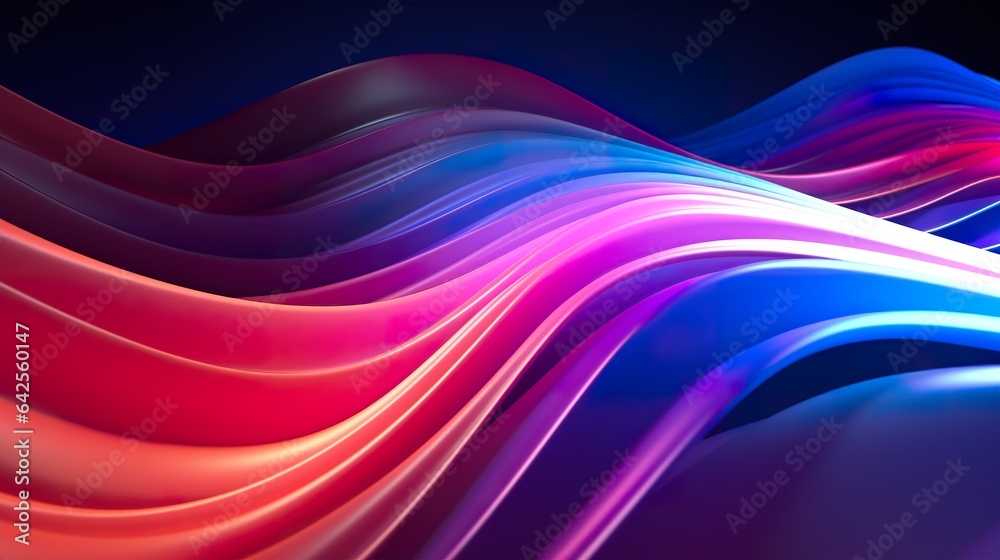 abstract wave and flow pattern, in style of purple, blue and red, generative AI abstract wave and flow pattern, in style of purple, blue and red, generative AI