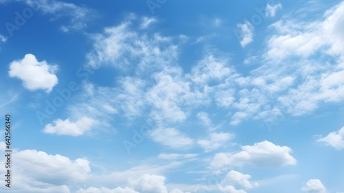 Blue sky with white clouds, sunny day, fair weather, bright daylight, sky with few clouds, sky gradient, sky background, nature, 