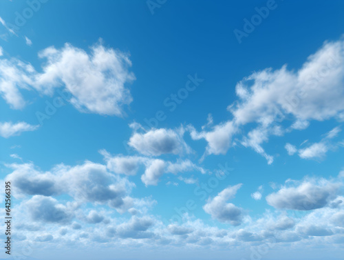 Blue sky with white clouds  sunny day  fair weather  bright daylight  sky with few clouds  sky gradient  sky background  nature  