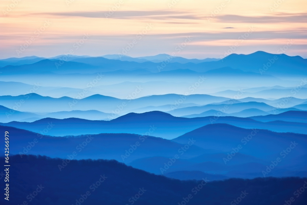 Obraz premium Tranquil Evening in the Blue Ridge Mountains