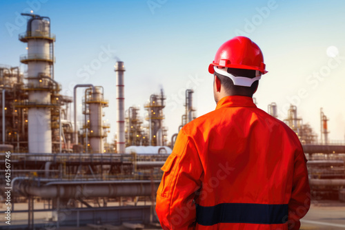 Construction Professional at Oil Site