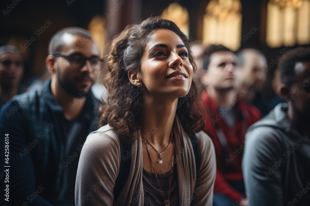 A person attending a mental health workshop, gaining knowledge and tools for their well-being. Generative Ai. A person attending a mental health workshop, gaining knowledge and tools for their well-being. Generative Ai.