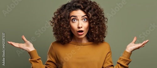 Stunning brunette girl in c...