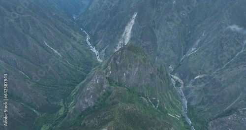 Beautiful mountain landscape in Sichuan, China photo