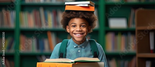 African American schoolboy ...