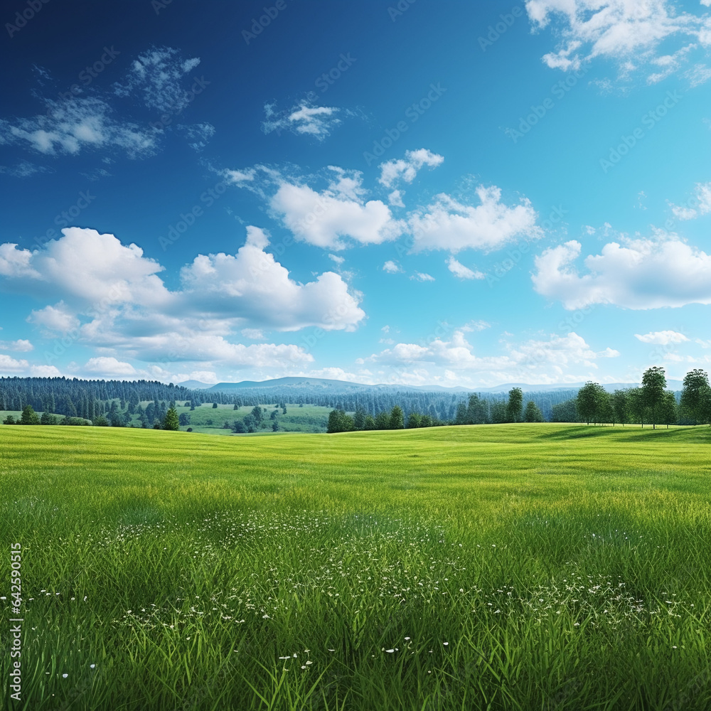 Obraz premium Verdant Elegance: Nature's Canvas