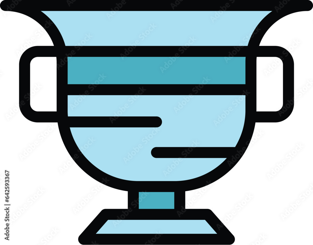 Greek attraction icon outline vector. Greece temple. Roman city color flat Greek attraction icon outline vector. Greece temple. Roman city color flat