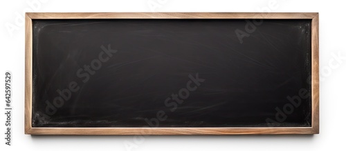 Blank chalkboard isolated o...