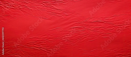 Bright red sheet with paper...