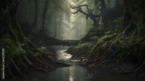 Beautiful realistic river