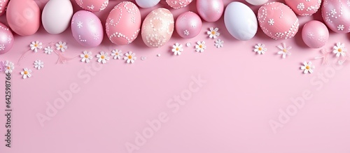 Colored pink gingerbread eg...