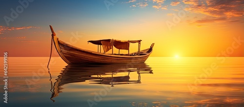 Copy space golden wooden bo...