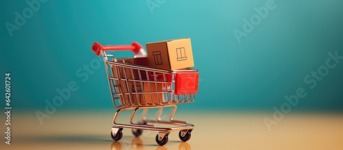 Mini shopping carts with pa...