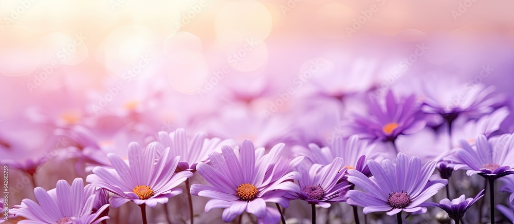 Soft image with copy space for emotional nature background or wallpaper featuring a morning flower bed in a light and warm tone welcoming the arrival of spring and summer Soft image with copy space for emotional nature background or wallpaper featuring a morning flower bed in a light and warm tone welcoming the arrival of spring and summer